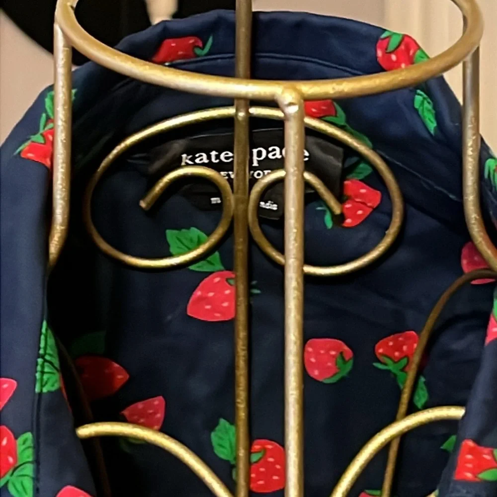 Kate Spade ♠️ strawberry shirt dress - Picture 10 of 14